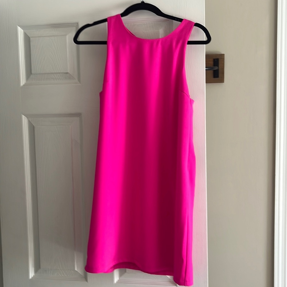 Hot pink dress